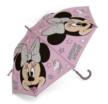 Parasolka dla dzieci Myszka Mini Minnie Mouse parasol Setino unicorn gwiazdki różowy