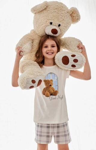 Piżama dziewczęca 787/105 788/105 Good Night Cornette ecru