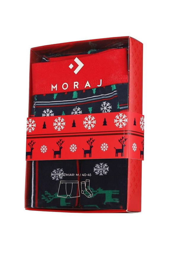 Zestaw bokserki + skarpety MBS1800-006 Moraj granatowy