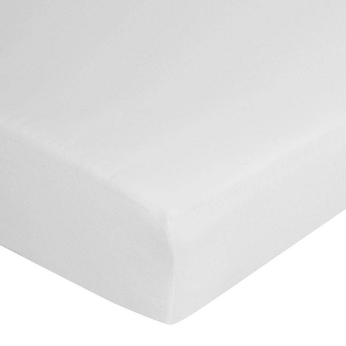 Prześcieradło jersey z gumką na wysoki materac Design91 białe
