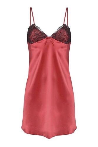 Halka satynowa koszulka damska Agnes DKaren - Puder