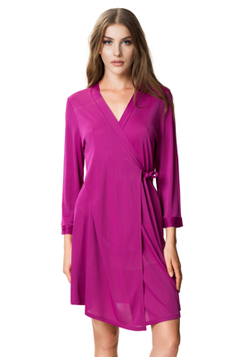 Szlafrok peniuar 84017 Sara Visti fuksja