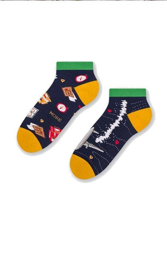 035 Zakostki Męskie Asymetryczne More - granatowy 012