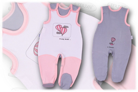 Śpioch bawełniany "BALONIK" niebieski Terjan