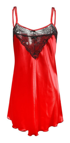 Koszulka satynowa damska DKaren - czerwony