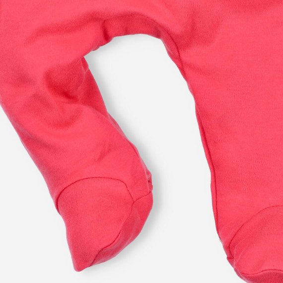 Półśpiochy z bawełny organicznej Kolorowy Las Nini malinowy