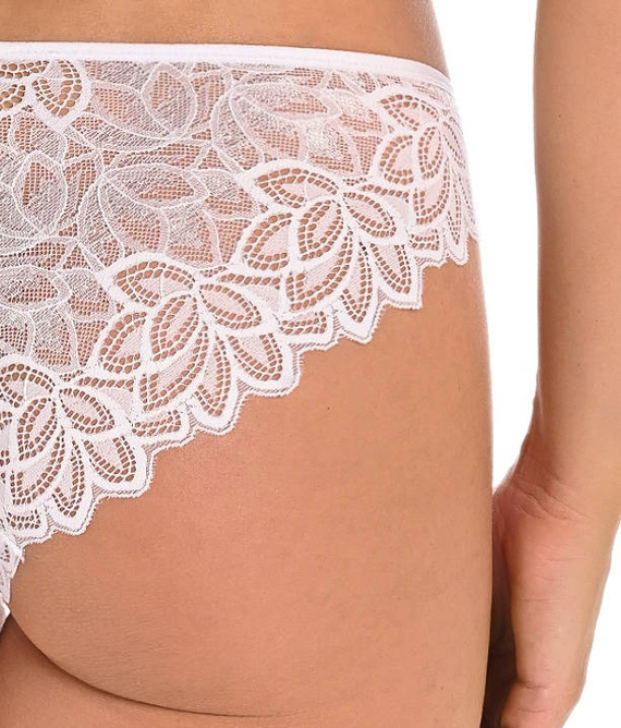 Figi koronkowe brazyliany Lilian Teyli - biały