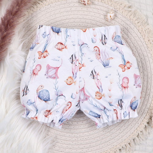 Nini Szorty Underwater World – organiczna bawełna, szorty dla dziewczynki