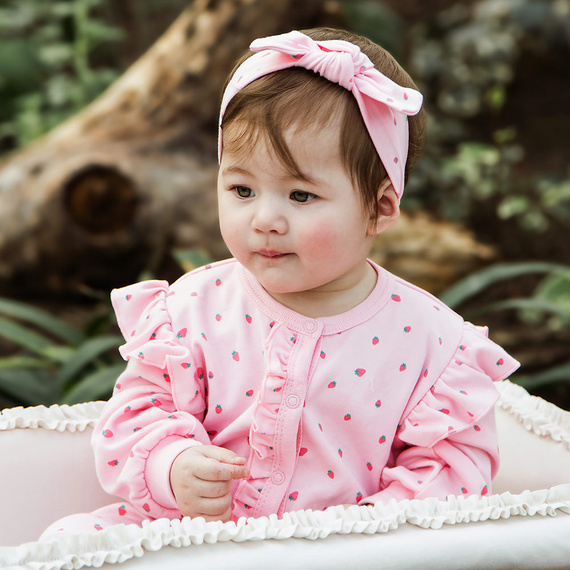 Pajac bez stópek Strawberry & Love Eevi- różowy