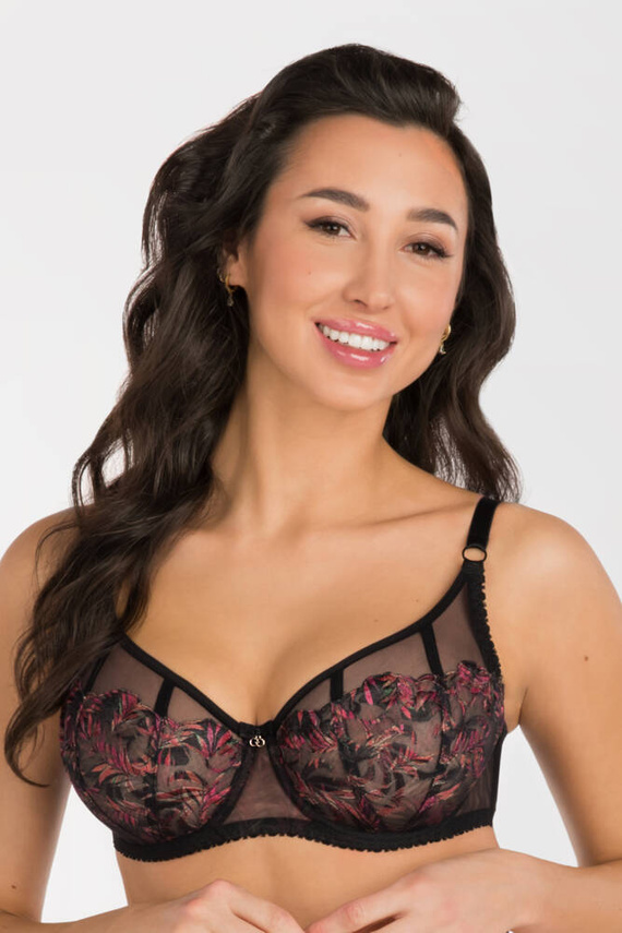 Gorsenia Biustonosz balkonetka K793 Jenny - czarny