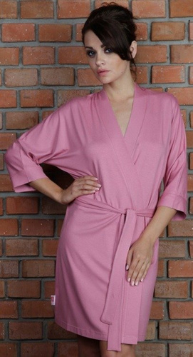 871 / 529 Visa Szlafrok damski Forex - brudny róż