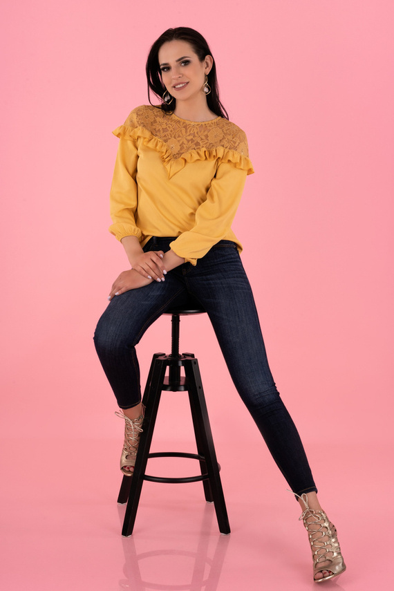Bluzka damska Hiron Merribel - mustard 