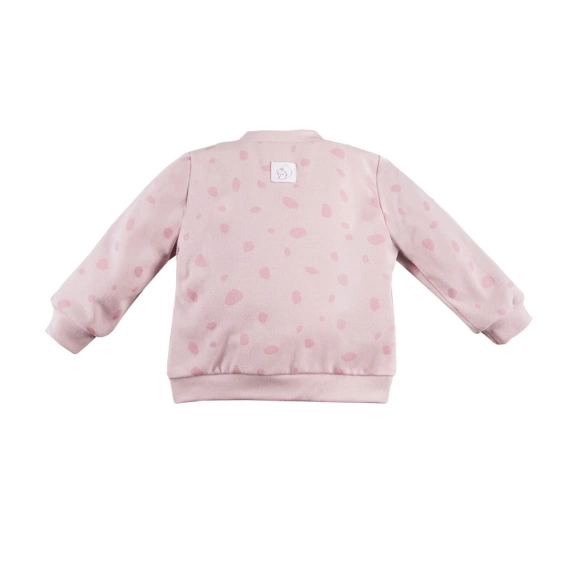 Bluza wciągana z marszeniem UNIQUE Ewa Klucze- róż druk