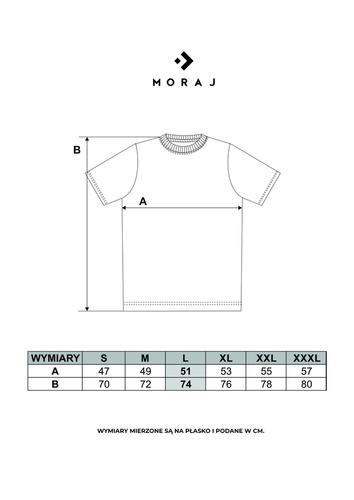 T-shirt męski OTS1500-003 Moraj - czarny