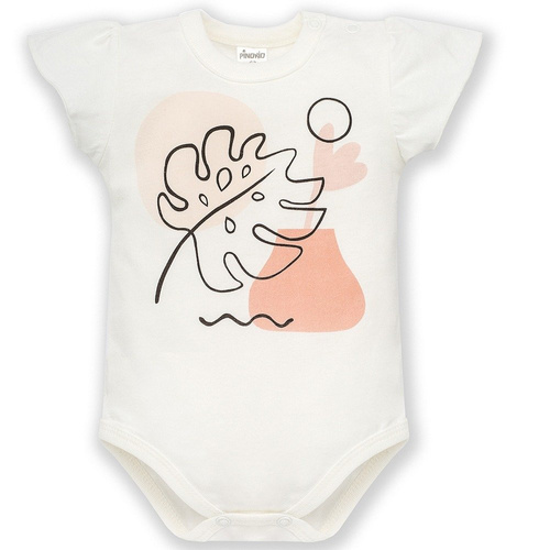 "Tiny Flowers" Body z krótkim rękawem Pinokio - ecru 