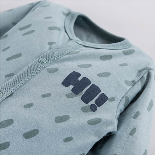 Pajac niemowlęcy ze stópkami Pacific Eevi - zielony