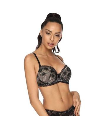 Biustonosz Push-up  M-3308/11 Lissy   Mat czarny