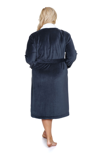 SWW.7182 Szlafrok damski Plus Size Doctor Nap - grey