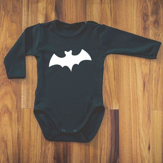 Body długi rękaw na Halloween "NIETOPERZ" Moocha białe