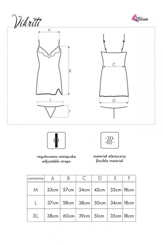 Komplet dwuczęściowy Vikriti LC 90102 LivCo Corsetti Fashion