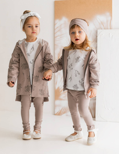 183281 Gaja Legginsy dresowe Nicol - beżowy