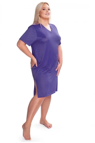 Koszula nocna damska Sporti Mewa fioletowy