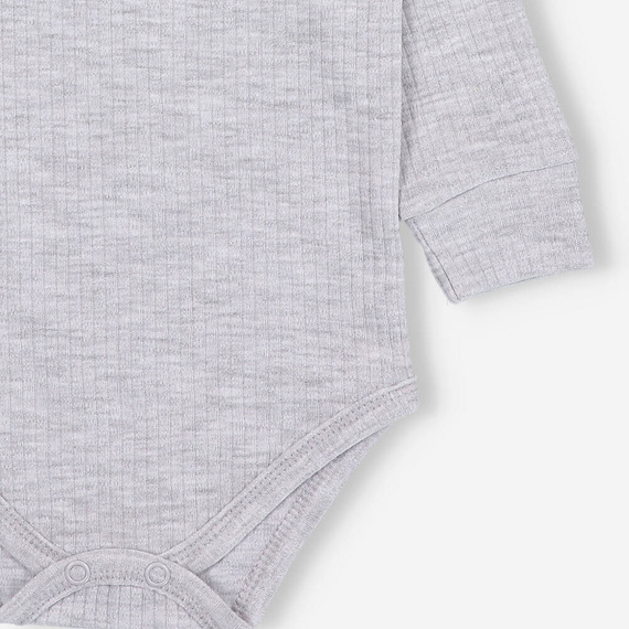 Dzianina prążkowana Body Lagarto Verde - szary