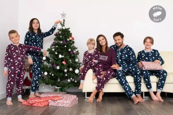 Piżama dziecięca Sid Italian Fashion druk burgundowy