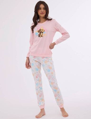 Piżama damska 671/376 Star Cornette różowy