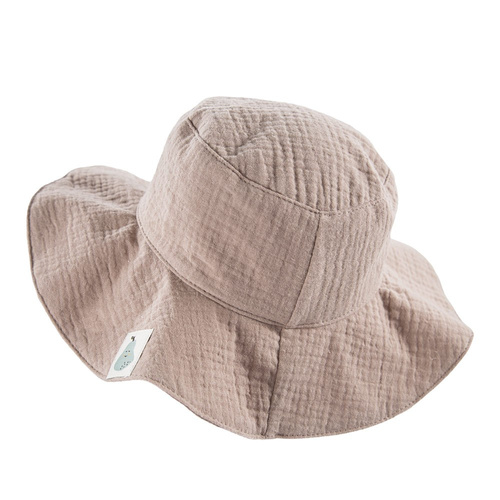 Kapelusz muślinowy Pearfect Eevi- beżowy