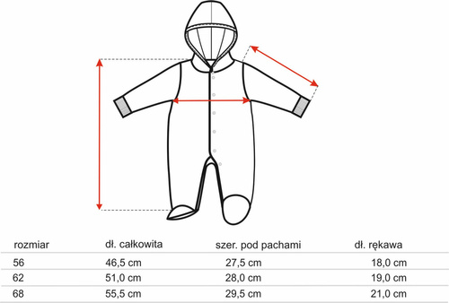 Kombinezon z bawełny organicznej Śliweczki Nini druk