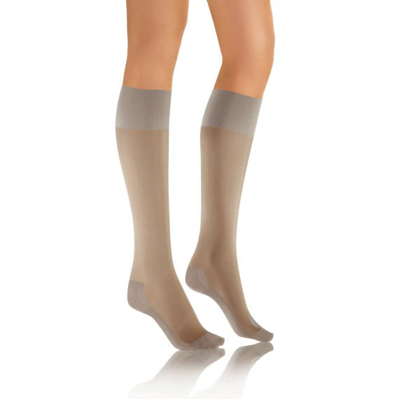 Relax Podkolanówki 20 DEN masujące spód stopy Sesto Senso szary