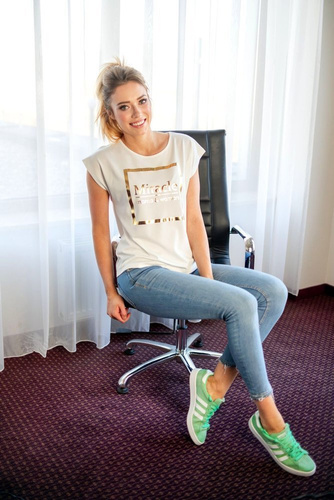 014 Bluzka T-shirt krótki rękaw MIRACLE- granat