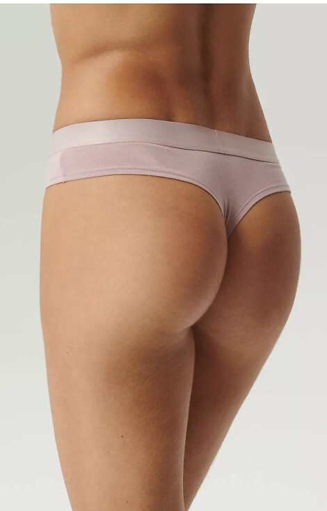 Stringi damskie 3CLP-013 Thongs Atlantic- beżowe-rose-zielony