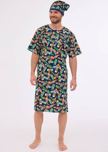 Koszula męska 109/29 Beer Cornette granatowy