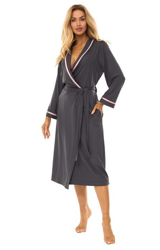 Elegancki szlafrok wiskozowy damski 2506 L&L – komfort i styl