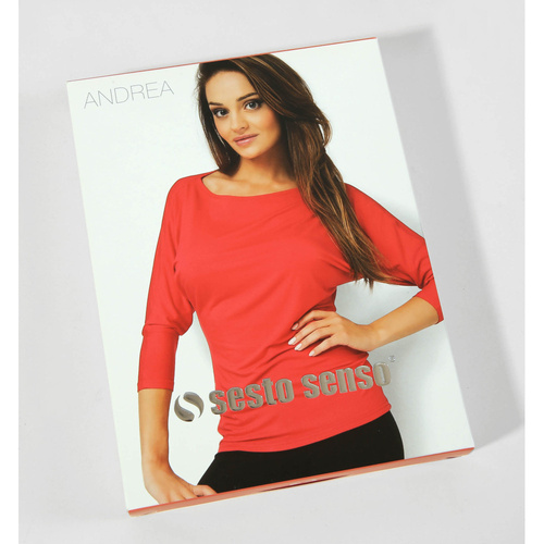 Bluzka damska kimono Andrea Sesto Senzo granatowy