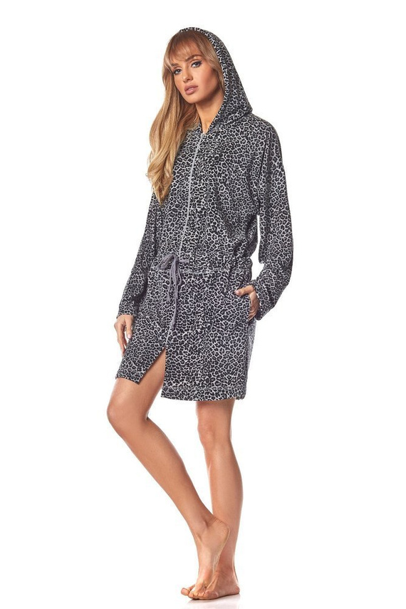 Szlafrok damski 9118 L&L- różowy