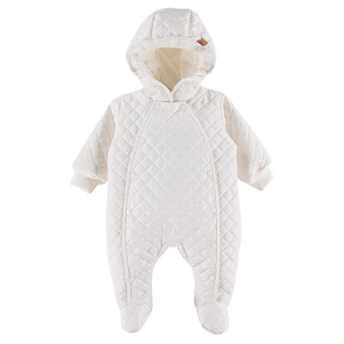 Pajac, kombinezon pikowany Romb Eevi - ecru