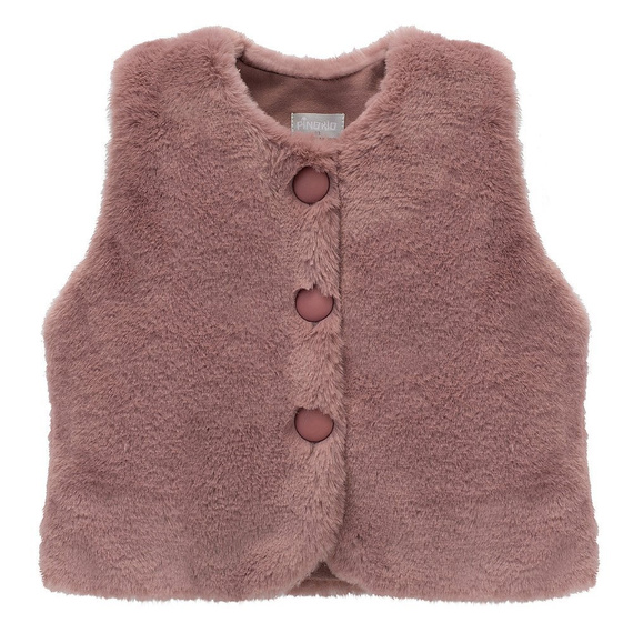 Kamizelka na guziki Julia Pinokio - róż ciemny