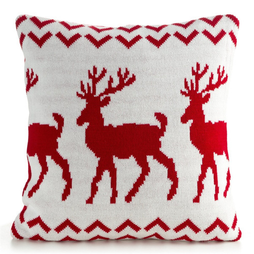 Poszewka świąteczna renifery Chp 87 Eurofirany czerwony/biały