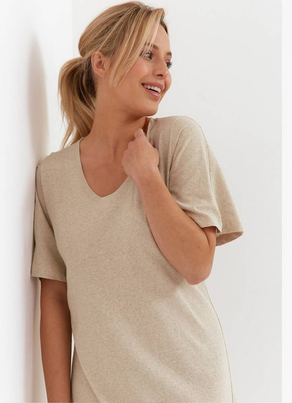 Koszula nocna 268 Cana- beżowy