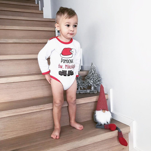 55121992 Body z długim rękawem "Pomocnik Św. Mikołaja" Oscar Kids
