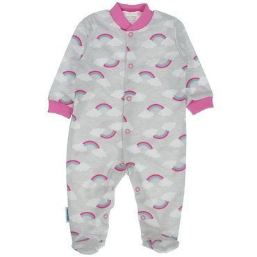 Pajacyk niemowlęcy Tęcza Martex szary