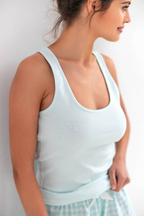 Sensis Bluzka piżamowa Priscilla - miętowy