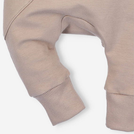 Spodnie dresowe z bawełny organicznej Psiaki Nini beżowy