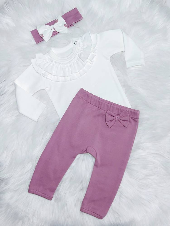 Spodnie niemowlęce Tosia Bambarillo biały