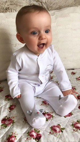 Pajac niemowlęcy "WHITE ORGANIC" Makoma