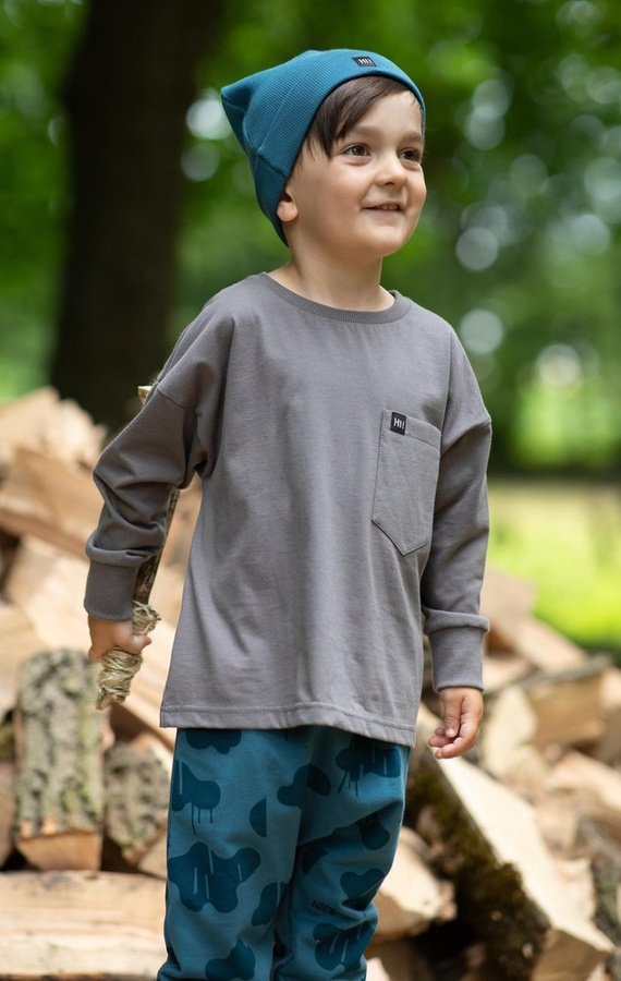 Bluzka dla chłopca Teo Pinokio - grafit