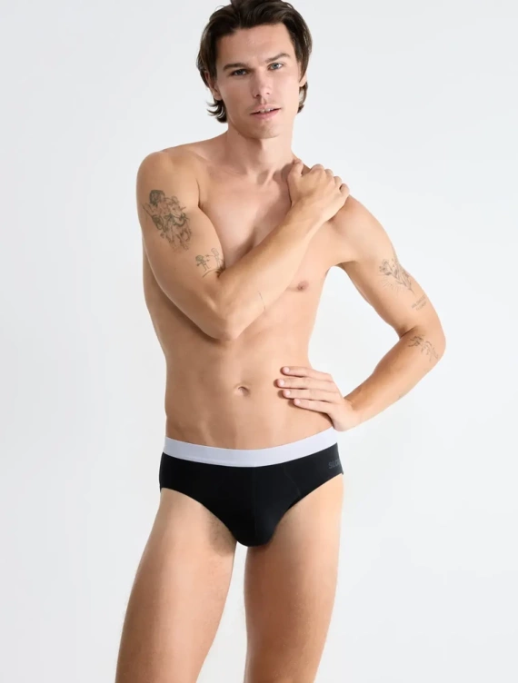 Slipy męskie Men Go ABC Brief Sloggi - czarny